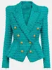 Womens Jackets High Street Est FW Designer Jacket Slim Fit Tassel fransad tweed blazer 231218