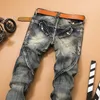 Herenjeans Herenbroeken Gesplitste Jean Denim Broek Biker Hoge kwaliteit Heren Recht Casual Designer Veel MultiPocket Comfortabel 231218