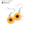 Stud Small Big Sunflower Flower Harts Earrings For Women Korean Fashion Funny Designer örhängen Elegant Unique Geometric Earring Func24319