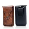 Waist Bags Vintage Leather Bag Phone Pouch Belt Hip Loop Holster Wallet Carry Case Sport Purse For Men High Quality