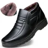 Zapatos de vestir Invierno Impermeable Hombres s Casual Cuero Franela High Top Resbalón en goma masculina Cálido para hombre 231218