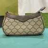 豪華なファッションオフィディアミニバッグデザイナー女性Gハンドバッグ3色Hobo underarm Sholdlen Bag Canvas Leather Pureses