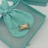 Tiffanyes Anelli Gioielli di design Donna Anelli di qualità originale Gioielli Anello croce in argento sterling Anello largo e stretto di moda semplice