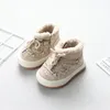 Stövlar vinter baby stövlar varma plysch gummisule småbarn barn sneakers spädbarn skor mode små pojkar flickor stövlar 231219