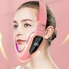 Ansiktsmassager Lyftanordning LED PON -terapi EMS -bantningsvibrationsmassage Double Chin V Ansiktsformad kind Lyftbälte Maskin 231218