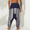 Men's Pants Ethnic Casual Printed Knickerbockers Style Bloomers