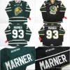 Hóquei Hóquei # 93 Mitch Marner Jersey OHL London Knights CCM Premer 7185 Mitch Marner Mens 100% Costurado Bordado Hóquei no Gelo Jerseys Verde