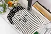 Luxury baby pullover Black and white stripe design child sweater Size 100-150 Knitted kids designer clothes toddler hoodie Dec05
