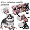 Abbigliamento per cani Stivali da neve per animali domestici 4 pezzi Scarpe calde per gatti Autunno Inverno Cucciolo impermeabile per cani di piccola taglia Chihuahua Yorkie Supplies