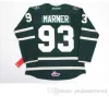 Hóquei Hóquei # 93 Mitch Marner Jersey OHL London Knights CCM Premer 7185 Mitch Marner Mens 100% Costurado Bordado Hóquei no Gelo Jerseys Verde