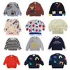 Пуловер Осенний детский свитер Bobo для маленьких мальчиков, сохраняющий тепло, вязаные свитера, детский пуловер с круглым вырезом, свитер, зимняя одежда для малышей 1-12 летL231215