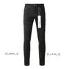 Jean de marque violet pour hommes, Streetwear solide, mode, Denim noir, Slim Stretch, 2023, 6955 4957