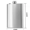 Leakproof Pocket Hip Flask Gift Stainless Steel Fashion outdoor Camping Metal wine pot Kitchen Bar Whisky wine bottle cups