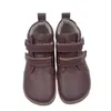 Laarzen TipsieToes Topmerk Barefoot Leather Baby Peuter Meisje Jongen Kinderschoen Voor Mode Lente Herfst Winter Enkellaarsjes Bredere Teen Box 231218