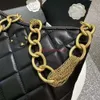 New Channel 22k Hobo Hippie Tote Designers Sac Underar Underar Sac Hourde Chain de chaîne Lingge Sac Sweet and Spicy One Spillis Handheld Small Bag