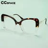 Solglasögon R57092 Luxury Metal Ben Reading Glasses Women mode Stor ram Presbyopic Universal Cat Eye Recept Spektakar Ramar Ramar