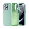 Nieuwe Collectie Draadloos Opladen Camera Bescherming Siliconen Magnetische Telefoon Gevallen voor Iphone 12 13 14 15 pro max plus Case met OPP Zak