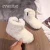 Boots Thick Fur Warm Toddler Child Fashion Curly Lambswool Booties Boys Girls Round Toe Outdoor Cotton Shoes