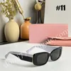 3 styles de lunettes de soleil pour femmes avec logo de lettre de mode de haute qualité avec boîte-cadeau