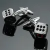 Cuff Links AS High quality playing card Cufflinks fashion stock hammer dice pistol men s shirt badge pin birthday party gift 231219