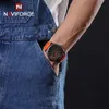 Zegarwatki NaviForce Top Luksusowa marka kwarcowa zegarek Mężczyzn Silikonowy pasek wojskowy zegarki wojskowe 30atm Wodoodporne na rękę Relogio Masculino 231219