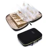 Jewelry Boxes Travel Portable Jewelry Box Earrings Ring Necklace Storage Case Clip Jewelry Organizer Bag Transparent Booklet Zipper Pouch 231218