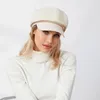 Baretten Retro Baret Hoeden Voor Vrouwen Meisjes Herfst Winter Sboy Cabbie Caps Elegante 8 Panel Vizier Paperboy 2024