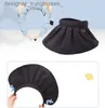 Visières coréennes à large bord, chapeaux de soleil pour femmes noires, colle, Protection solaire, pliable, Portable, cerceau pour cheveux, CsL231219