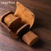 Uhrenboxen Hüllen IBBETON 3 Slot Roll Travel Case Tragbare Vintage Leder Display Aufbewahrungsbox Organizer von Herren Geschenk 231219