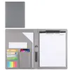 الإيداع لوازم A4 PU منظمي Desk Documents Descuments Proger Paper for Business School Binder Protects 231219