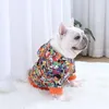 Abbigliamento Abbigliamento per cani Simpatico cartone animato Inverno Vestiti caldi per cani Felpe con cappuccio in cotone Vestiti per cani di piccola taglia media Costumi Cappotto lavorato a maglia per francese Bul