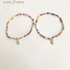 Bracelets de cheville bohème perles colorées coquille de pétoncle bracelets de cheville pour les femmes été océan plage cheville Bracelet pied jambe bijoux 2020L231219