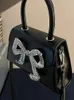 イブニングバッグ光沢のあるクラッチ女性ボウマンクリップ財布とハンドバッグ高級デザイナーウェディングパーティー高品質231219