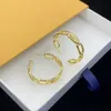 Designer Hoop Earrings Titanium Steel Big Hoop Earrings Korean Version Temperament