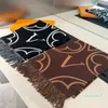 Kadınlar için Tasarımcı Eşarp Kaşmir Lüks Kış Sıcak Eşarp Çift Mektup Baskılı Eşarp Boyutu 70*180cm