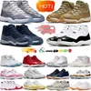 2024 mens Designer Sneakers 11 Basketball Shoes 11s cherry cool grey midnight navy velvet lux olive Cap and Gown Playoffs Bred concord University blue women trainers