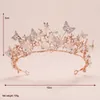 Fermagli per capelli Itacazzo Copricapo da sposa Corona Colore oro rosa Diademi classici adatti per la festa di compleanno di matrimonio delle donne (può essere inviato rapidamente