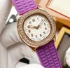 Montre de créateur pour femmes, montre de luxe de haute qualité, incrustation de diamants, liaison en résine