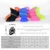 Vêtements de chien 4pcs / Set Chiens Chaussures Candy Couleurs Caoutchouc imperméable Soft Rain Bottes pour chiots chats S / M / L