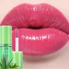 Lipgloss 1PC Aloe Vera Temperatur Farbwechsel Wasserdicht Feuchtigkeitsspendend Falten aufhellen Nahrhafte Lippen Make-up Kosmetik