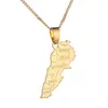Ожерелья с подвесками в виде карты Ливана, ювелирные изделия золотого цвета, карты Ливана, модные ювелирные изделия в патриотическом стиле, подарки1815