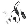 Microfoni 2.4G Set microfono lavalier wireless montato sulla testa Ricevitore trasmettitore per guida turistica didattica con altoparlante vocale W3JD
