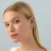 Fashion Earrings No Ear Piercing Jewelry Sier Gold Cuff Butterfly Elf Earring for Women at Party