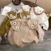 Pulôver coreano bebê meninas moletom crianças dos desenhos animados impresso pulôver primavera outono 1 a 6 anos roupas infantis roupas infantis girlsl231215