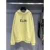 Tasarımcı Cel Kadınlar ve Erkekler Kapşonlu Hoodie Chaopai C Ev Ön İngilizce Alfabe Baskılı Özel Dokum ve Özel Boya OS Gevşek Gerçek Basılı Terry Hoodie Cel JFE0 DT1I PH5U