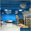 Party Decoration Party Decoration Artificial White Cloud Cotton Props Wedding Shop Birthday Pography Living Room Diy Hanging Drop Deli Dharx