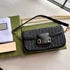 Högkvalitativ designerväska Handväska kedja på väskan axelväska för kvinnor läder hasp crossbody väska mobiltelefonväska 735178