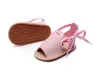 Płaskie buty Summer Sandałów Modka Dziewczyna Moccasins Niemowlę Toddler First Walkers skórzane zatyka