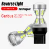 New Decorative Lights 2pcs Auto LED Reverse Light Blubs Backup Lamp W21W 7440 T20 Canbus No Error For Peugeot 4007 2007 2008 2009 2010 2011 2012 2013