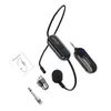 Microfoni 2.4G Set microfono lavalier wireless montato sulla testa Ricevitore trasmettitore per guida turistica didattica con altoparlante vocale W3JD